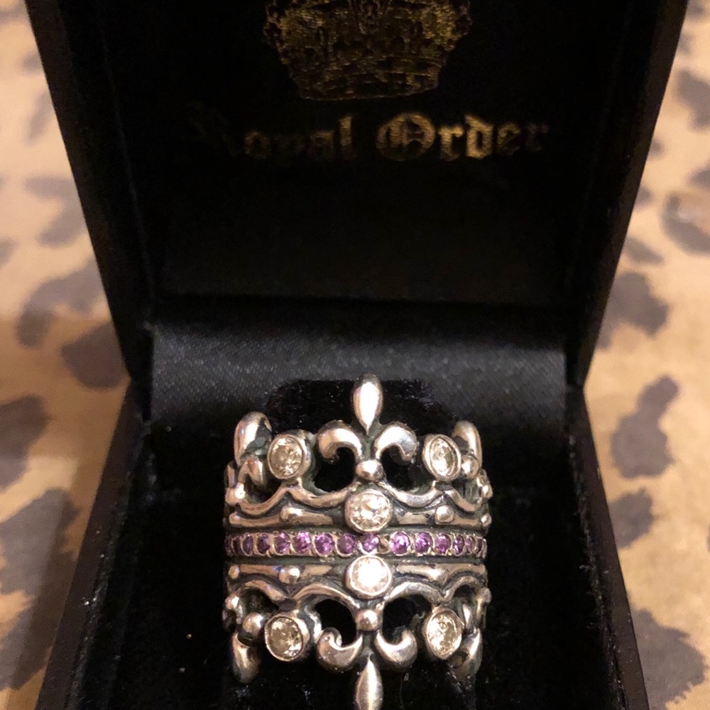 Royal Order Double Tiara w/ Diamonds & Amethyst